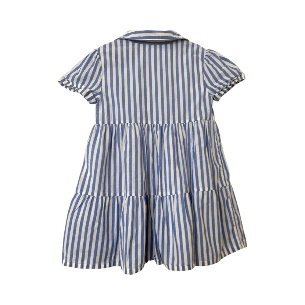 GAP Blue and White Striped Buttoned Shirt Dress - Picture 4 of 4